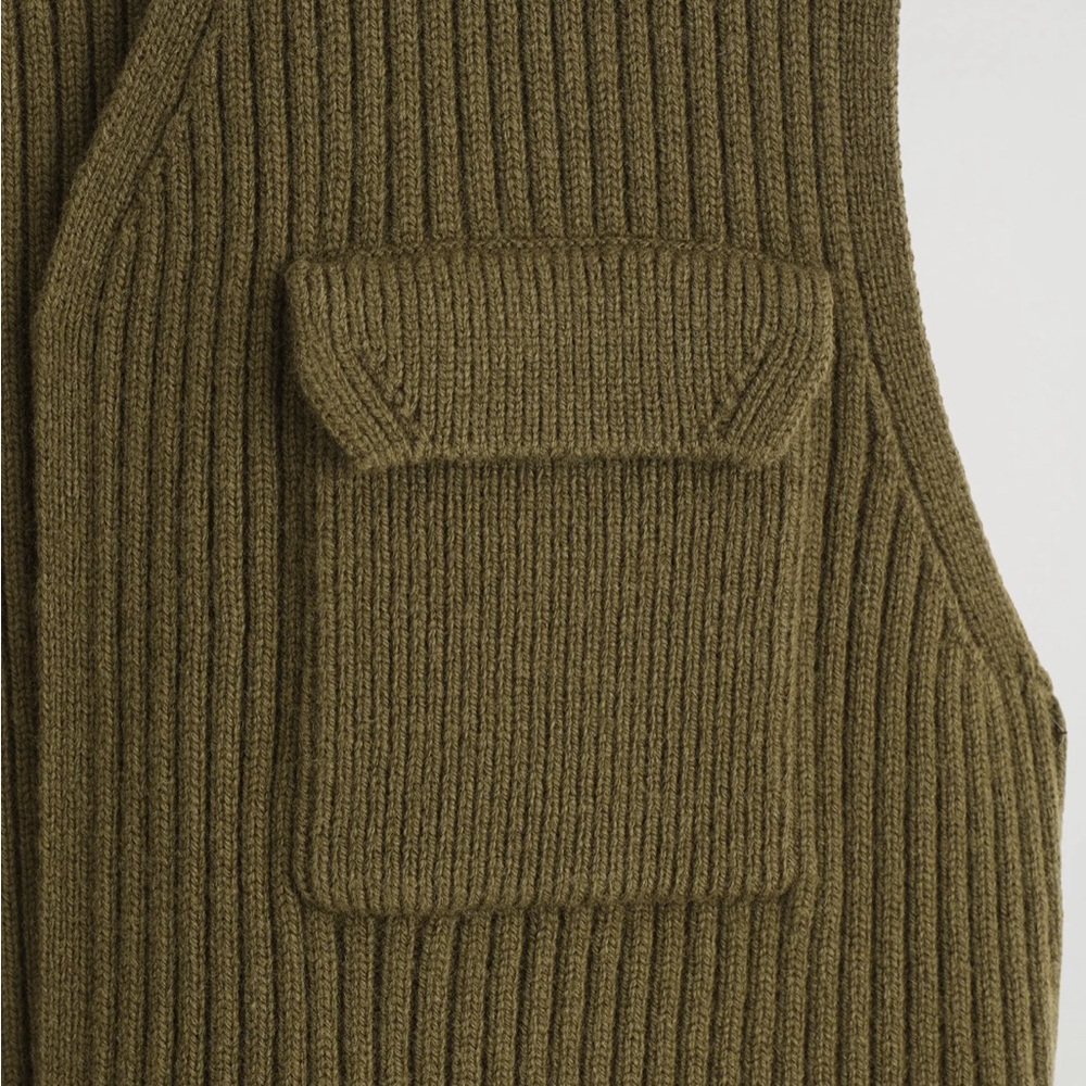 COS Merino Wool Rib Utility Vest - Picture 2 of 7
